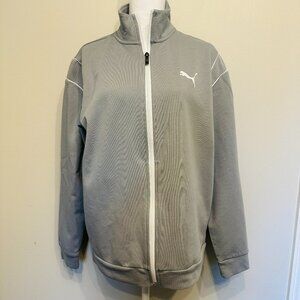 Puma Mens Full Zip Light Weight Jacket - Grey - Medium